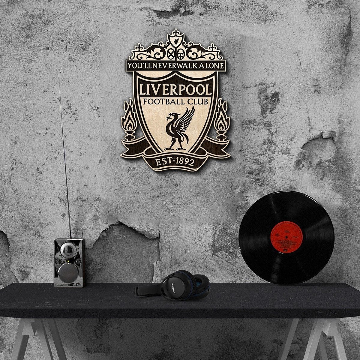 Liverpool Wooden Crest 12"x12" inches - Image 3